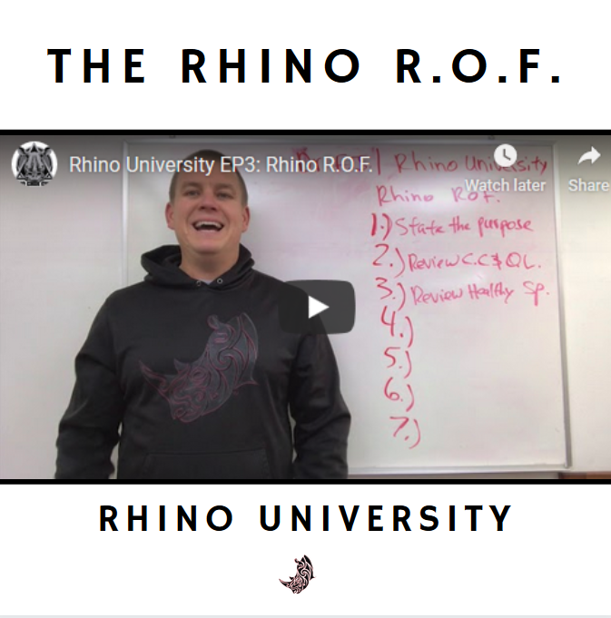 Rhino University EP3: Rhino R.O.F.