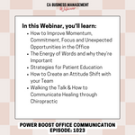 CA Webinar: Power Boost Office Communication