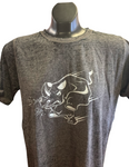 Acid Wash Gray Adult T-Shirt - Patriotic Rhino