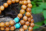 Chinese Yew with Turquoise Mala
