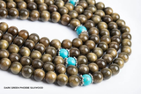 Dark Green Phoebe Silkwood Mala