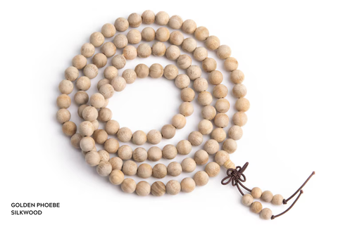 Golden Phoebe Silkwood Mala