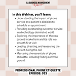 CA Webinar: Professional Phone Etiquette in the Digital Age