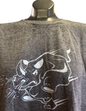 Acid Wash Gray Adult T-Shirt - Patriotic Rhino