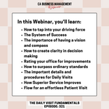 CA WEBINAR: The Daily Visit Fundamentals