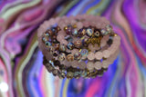 Rose Quartz & Sea Sediment Jasper Mala Beads