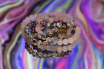 Rose Quartz & Sea Sediment Jasper Mala Beads