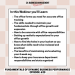 CA WEBINAR: Fundamentals of Dynamic Business Performance