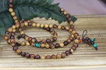 Red Willow with Turquoise  Mala Beads