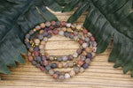 Matte Picture Jasper Mala Beads