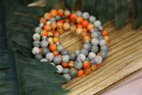 Sea Sediment Jasper Mala Beads