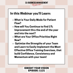 CA WEBINAR: Ignite Your Vision