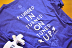 "Plugged In, Turned On, Tuned Up" Blue T-Shirt