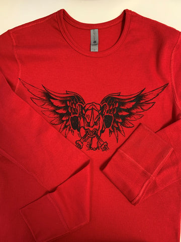 Flying Rhino Red Thermal - Long Sleeve