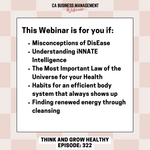 CA WEBINAR: Think and Grow Healthy