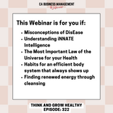 CA WEBINAR: Think and Grow Healthy