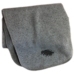 Gray Fleece Rhino Scarf